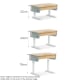 Boori Ergonomic Kids Desk (100cm) With Pegboard Hutch Package, Barley and Beech