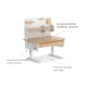 Boori Ergonomic Kids Desk (100cm) With Pegboard Hutch Package, Barley and Beech