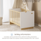 Boori Neat Kids Cot Bed, Cherry and Almond