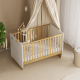 Boori Neat Kids Cot Bed, Barley White and Almond
