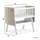 Boori Neat Kids Rocking Cradle, Barley and Oak