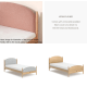 Boori Yarra Kids King Single Bed with Fabric Covers, Pebble and Beech