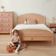 Boori Yarra Kids King Single Bed with Fabric Covers, Pebble and Beech