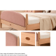 Boori Yarra Kids King Single Bed with Fabric Covers, Pebble and Beech