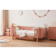 Boori Nova Evolve Kids Bedside Bed with Drawer, Cherry and Beech