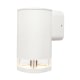 Brilliant GLENELG 1X4W GU10 WW Ambient LED Fixed Exterior Wall Light, White