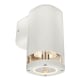 Brilliant GLENELG 1X4W GU10 WW Ambient LED Fixed Exterior Wall Light, White