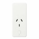 Brilliant CANNES Smart WiFi Single Plug with USB-A and USB-C Chargers, White