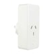 Brilliant CANNES Smart WiFi Single Plug with USB-A and USB-C Chargers, White