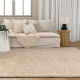 DreamWeaver Pure Scandinavian Wool Rug, Beige, 80x300cm