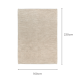 DreamWeaver Pure Scandinavian Wool Rug, Beige, 160x230cm