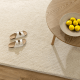DreamWeaver Pure Scandinavian Wool Rug, Ivory, 80x300cm