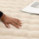 DreamWeaver Essence Machine Washable Rug, Beige, 100x100cm