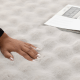 DreamWeaver Essence Machine Washable Rug, Silver, 100 x100cm