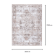 DreamWeaver Homestead Machine Washable Rug, Amelie Terracotta, 160x230cm