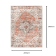 DreamWeaver Homestead Machine Washable Rug, Jezebel Red, 200x290cm