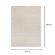 DreamWeaver Wave Scandinavian Rug, Mosaic Natural, 160x230cm