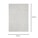 DreamWeaver Wave Scandinavian Rug, Tribal Grey, 200x290cm