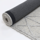 DreamWeaver Wave Scandinavian Rug, Tribal Grey, 300x400cm