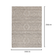 DreamWeaver Wave Scandinavian Rug, Lattice Ash, 300x400cm