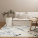 DreamWeaver Oasis Machine Washable Rug, Geo Blue, 200x290cm