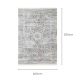 DreamWeaver Odyssey Vintage Rug, Grey Multi, 200x290cm