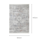 DreamWeaver Odyssey Vintage Rug, Grey Multi, 300x400cm