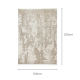 DreamWeaver Aura Modern Rug, Beige, 160x230cm