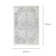 DreamWeaver Odyssey Vintage Rug, Grey, 200x290cm