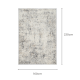 DreamWeaver Zenith Contemporary Rug, Beige Grey, 160x230cm