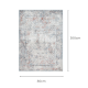 DreamWeaver Zenith Contemporary Rug, Persian Grey, 80x300cm