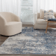 DreamWeaver Zenith Modern Rug, Navy Blue, 240x330cm