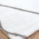 DreamWeaver Echo Modern Rug, White, 160x230cm