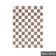 DreamWeaver Jade Checkered Rug, Cream Brown, 160x230cm