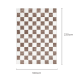 DreamWeaver Jade Checkered Rug, Cream Brown, 160x230cm