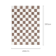 DreamWeaver Jade Checkers Rug, Cream Brown, 200x290cm