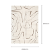 DreamWeaver Mila Modern Lines Rug, Cream & Brown, 200x290cm