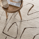 DreamWeaver Mila Modern Lines Rug, Cream & Brown, 160x230cm
