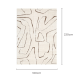 DreamWeaver Mila Modern Lines Rug, Cream & Brown, 160x230cm