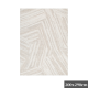 DreamWeaver Toscana Geo Lines Rug, Beige Cream, 200x290cm