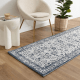 DreamWeaver Maya Floral Traditional Rug, Blue, 80x300cm