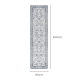 DreamWeaver Maya Floral Traditional Rug, Blue, 80x300cm