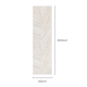 DreamWeaver Toscana Geo Lines Rug, Beige Cream, 80x300cm