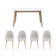 Hjem Design Yuno 5PCS Dining Set