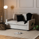Hjem Design Maine Sofa Bed with Armrest