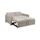Hjem Design Maine Sofa Bed with Armrest