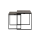 Hjem Design Katrine Square Coffee Table Set