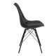 Hjem Design Nyx Dining Chair, Black, Set of 2