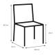 Hjem Design Nyx Dining Chair, Set of 2, Black