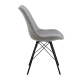 Hjem Design Nyx Dining Chair, Set of 2, Grey